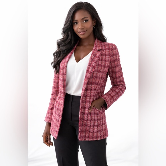 MELLODAY Jackets & Blazers - NWT melloday size XS petite pink tweed blazer